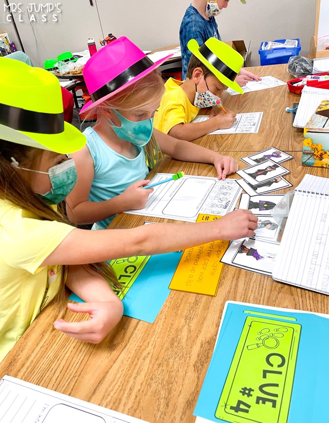 Hands-On Inference lesson where students become inference detectives to solve the Case of the Missing Cape! Engaging and SO MUCH FUN for K-1!