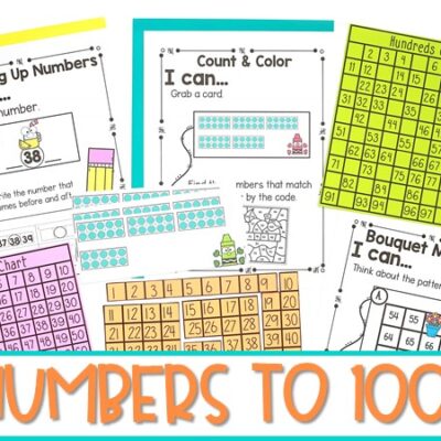 Math Centers for Numbers to 100