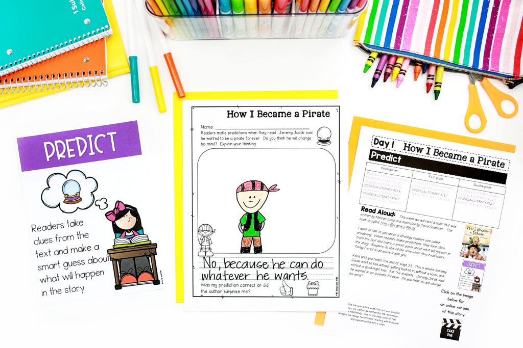 A prediction activity for How I Became a Pirate