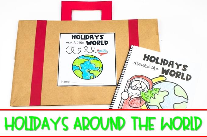 Holidays around the World! Travel around the world and learn about 10 different celebrations. PowerPoints, anchor charts, writing responses, and crafts!