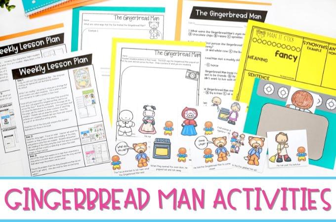 Gingerbread man activities